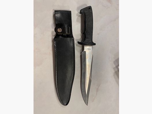 Nóż bojowy / sztylet – stal nierdzewna – wyprodukowano na Tajwanie – w tym skórzana pochwa