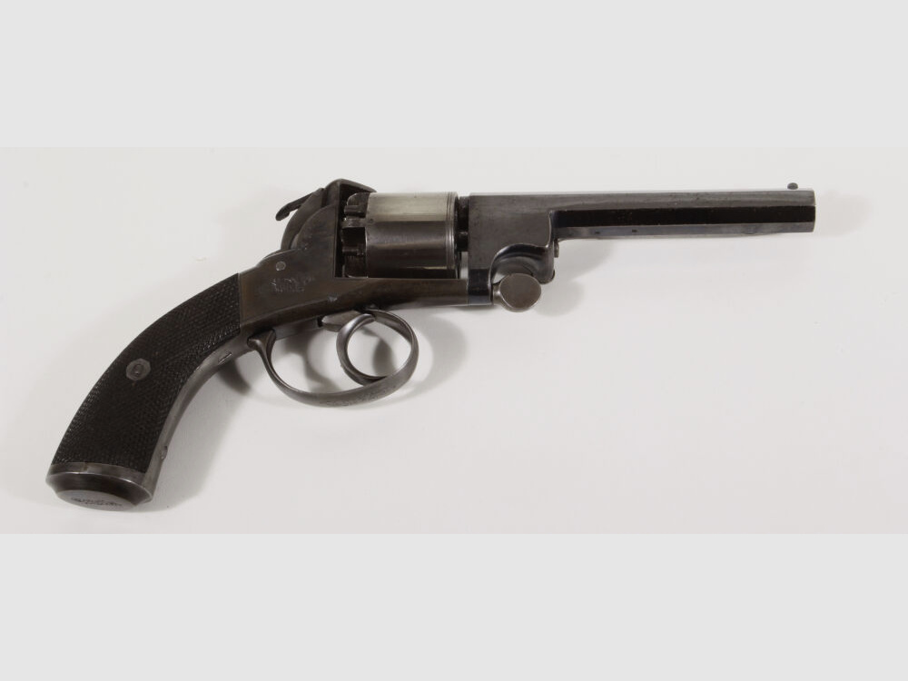 Originaler Perkussionsrevolver R. Jones Liverpool im Kasten  Artikel 15856
