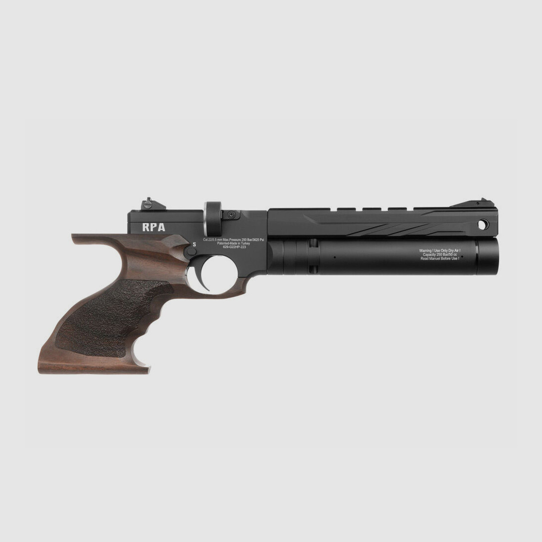 reximex RPA PCP pistol 4.5 mm Diabolo walnut