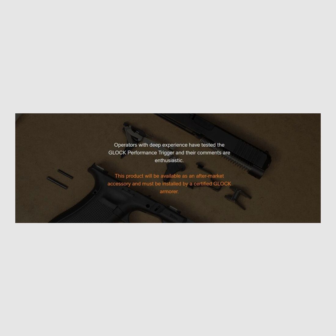 Glock GLOCK Performance-Trigger für GEN-5 Sportabzug für 9mm-GLOCK-Pistolen Gen5