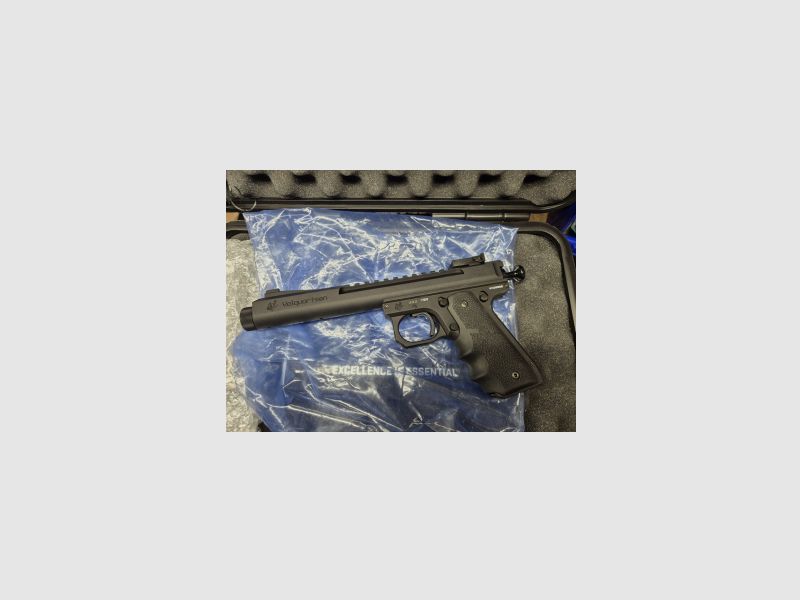 VOLQUARTSEN Scorpion, 1911 Style, Black, 6", Hogue Grips .22lr