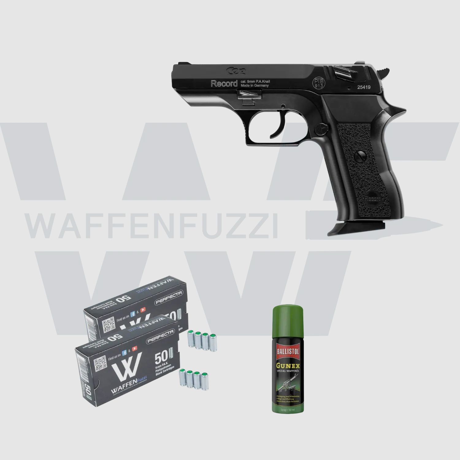 Record Cop Set de Pistolets à Blanc "S" Calibre 9mm PAK