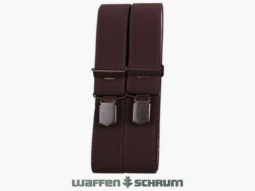 Foresta Hosenträger mit Clip 120x3,5cm Braun