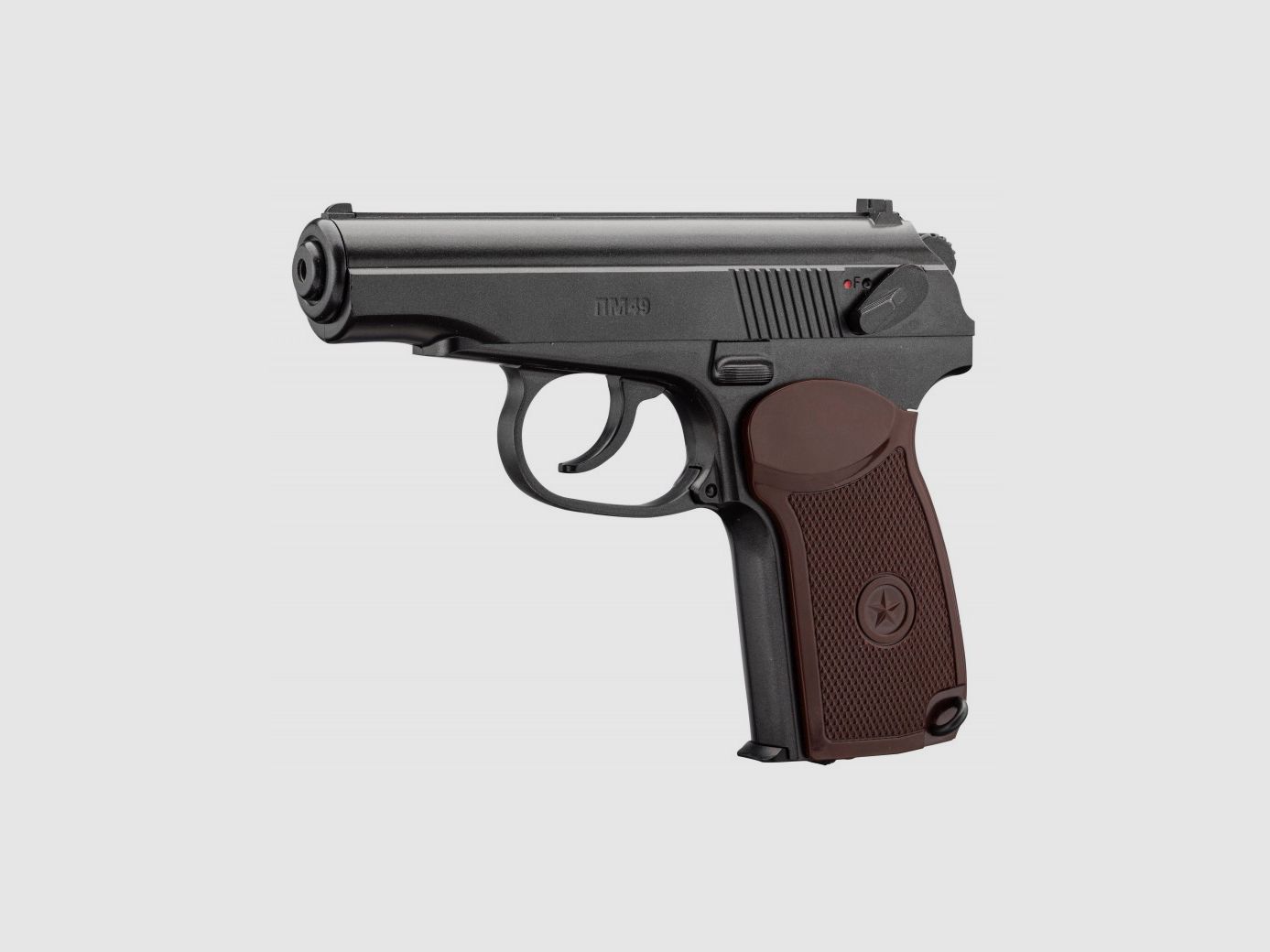 CO2-Pistole feste Schlitten BORNER PM49 Makarov Kal. 4,5mm BB's