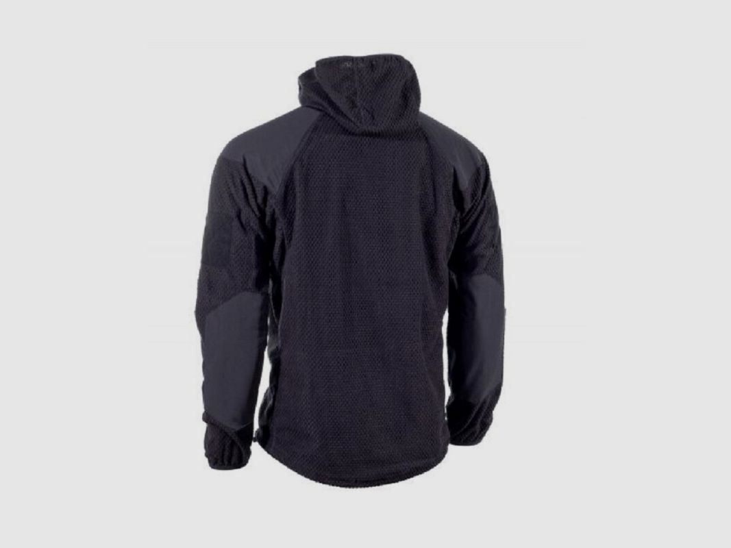 Fleece Hoodie-Jacke Delta schwarz, Bild 2 von 2