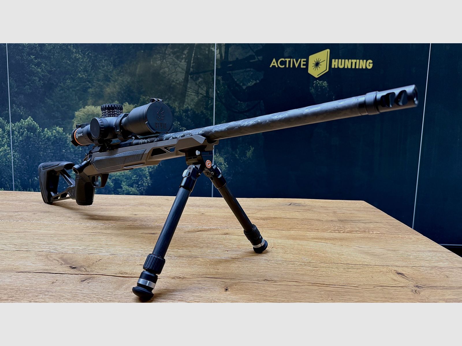 Gunwerks Endex / 6.5 PRC / 20'' barrel length / Revic mount / Revic Radikl RS25b 4-25x50 / Elevate 2.0 bipod / NEW