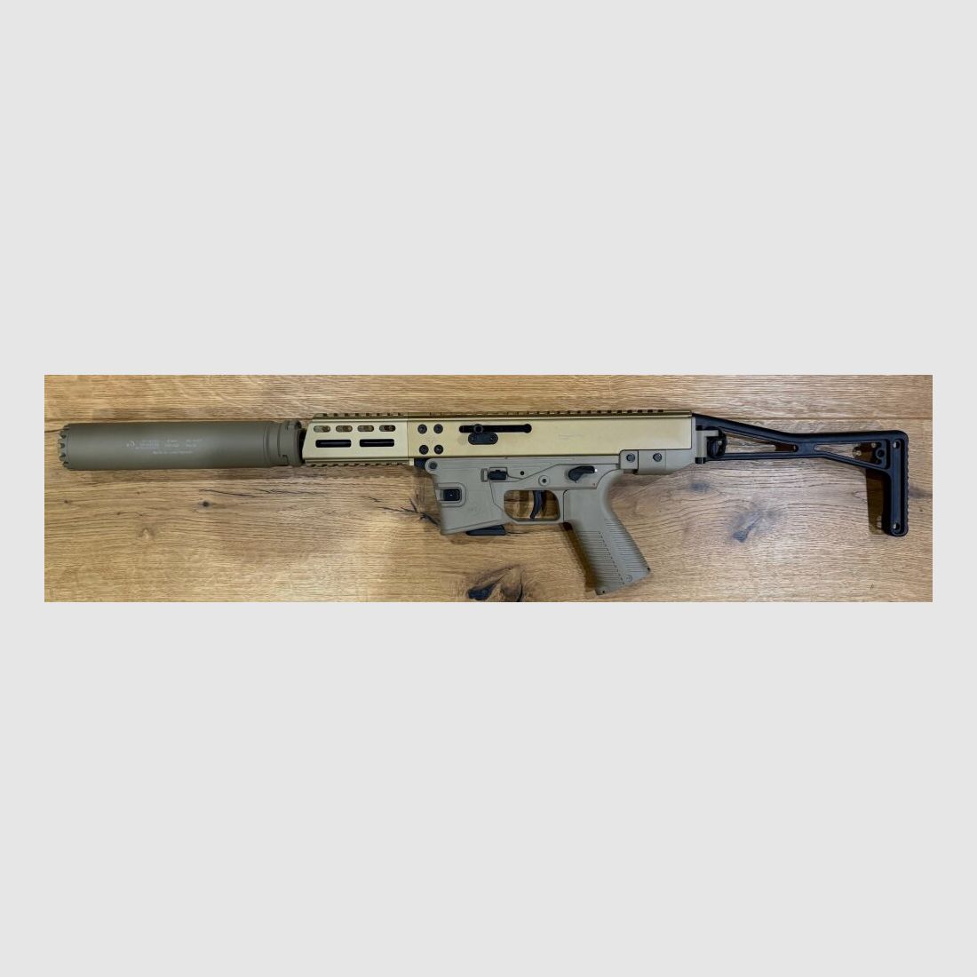 B&T AG (Brügger und Thomet) GHM9 G Coyote TAN mit RBS Schalldämpfer