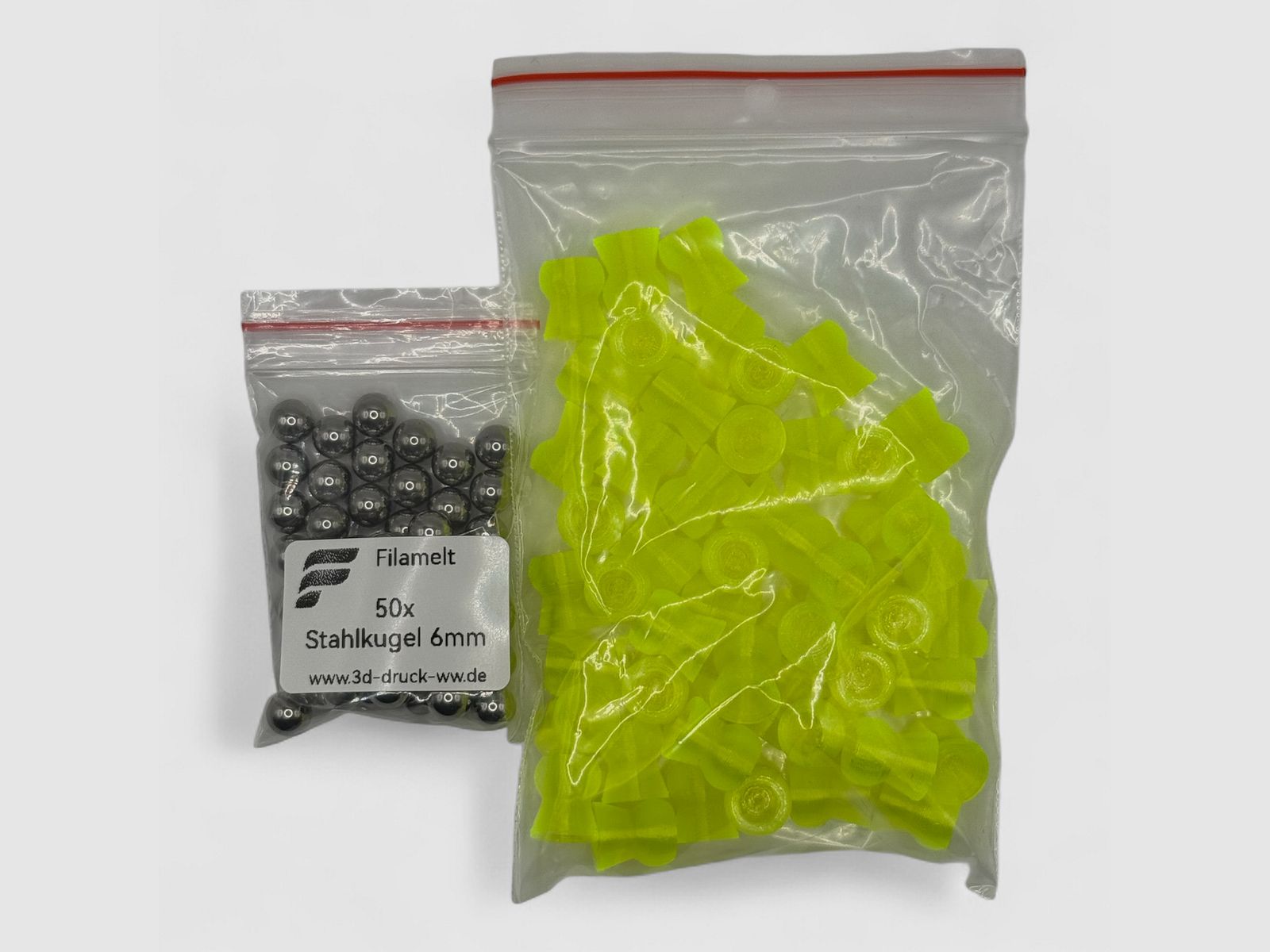50x low-power diabolos, 9mm, CAL .357, reusable, AEA HP Max