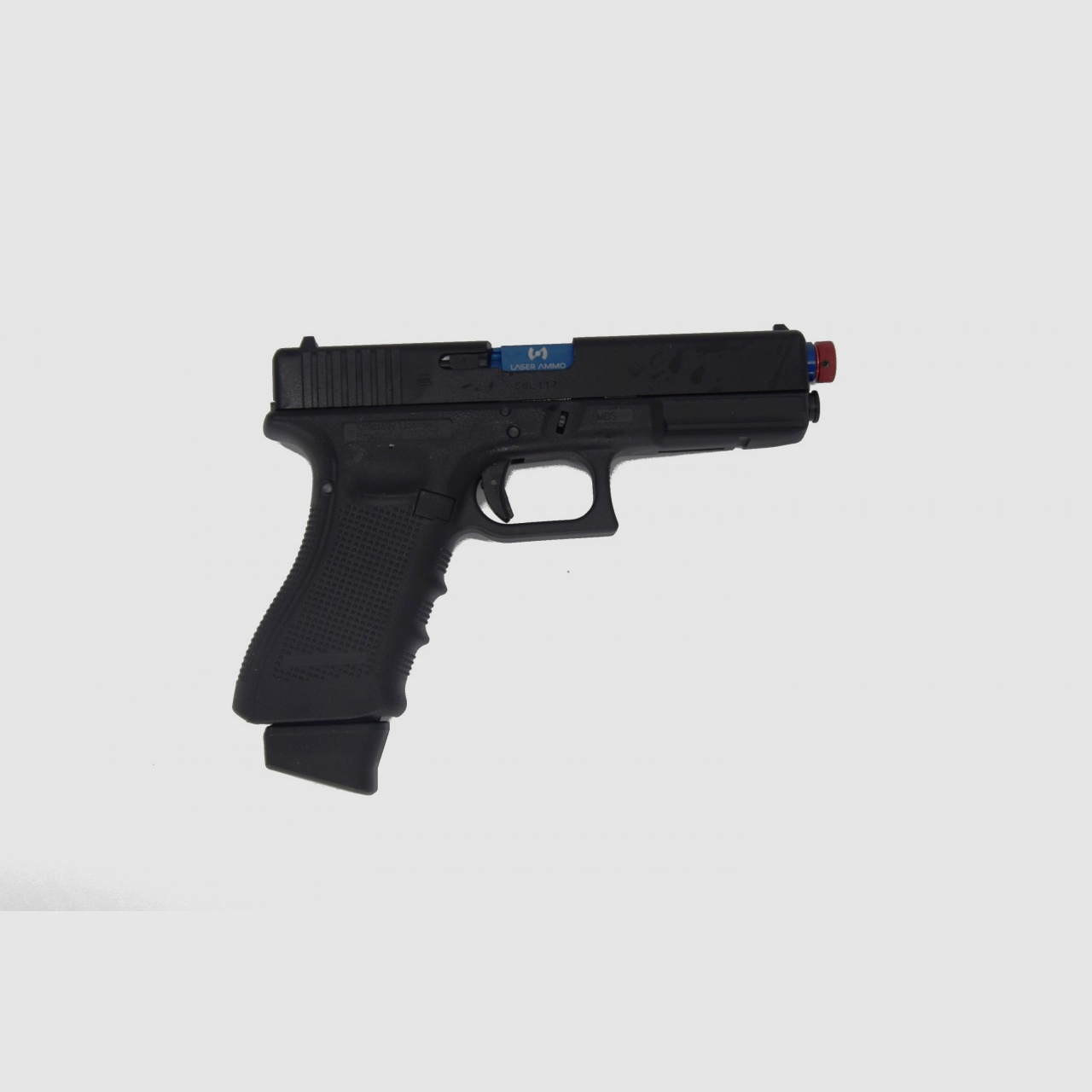 LASER AMMO - Umarex Glock 17 GBB mit R.E.A.L. Kit Green Gas