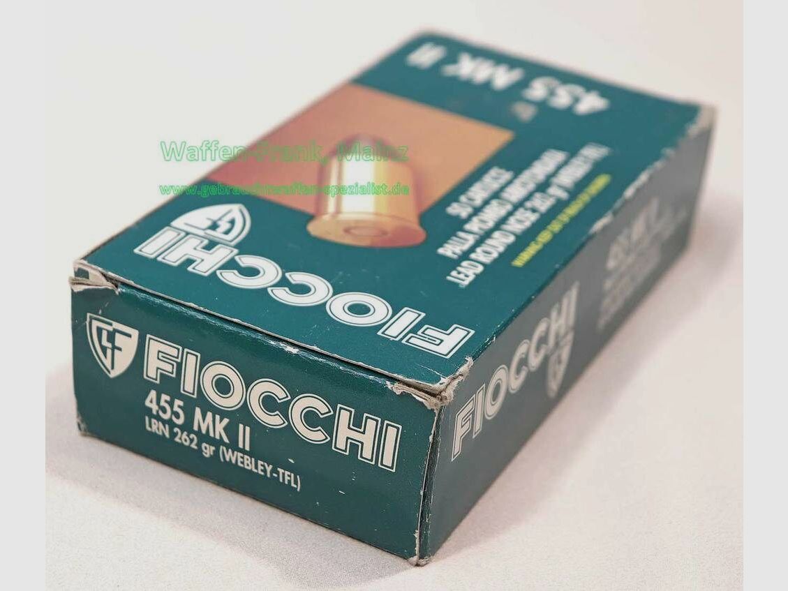 Fiocchi - Italiaanse revolverpatronen .455 MK II
