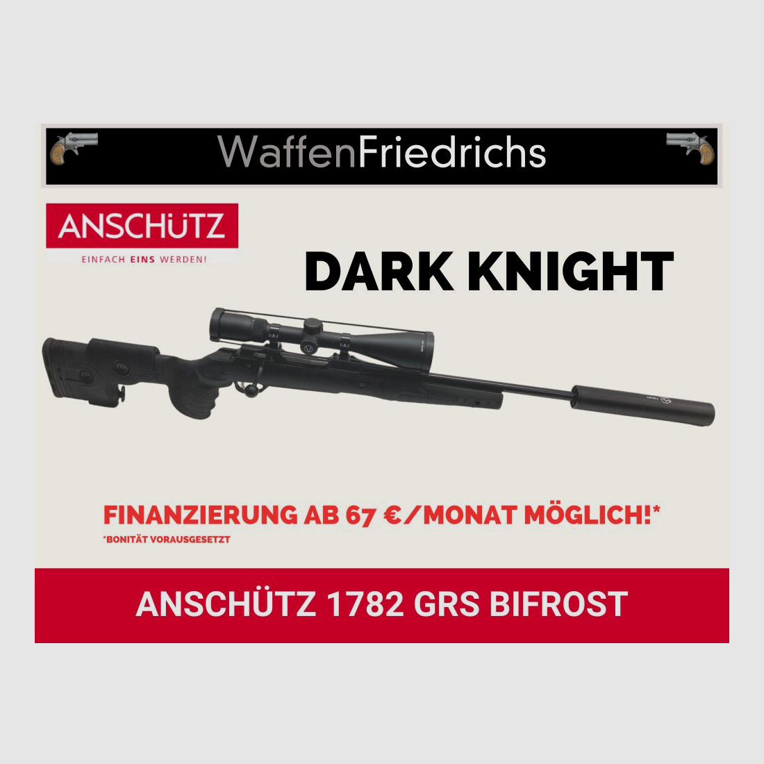 Anschütz	 1782 GRS Bifrost | Dark Knight Komplettangebot Jungjäger - Waffen Friedrichs