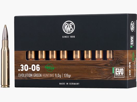 RWS Büchsenpatronen Evolution Green .30-06 Spr.
