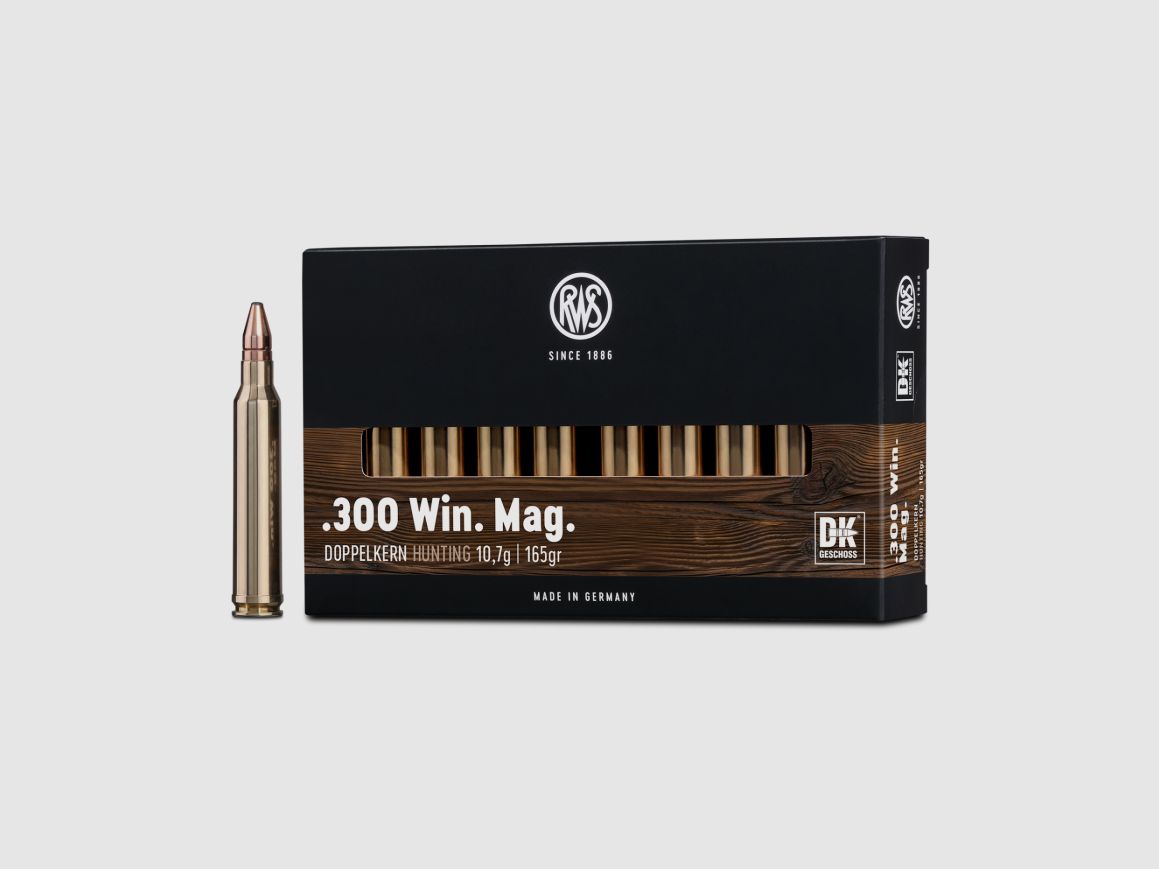RWS-munitie kal. .300 Win Mag Doppelkern 10,7 g (20 stuks)
