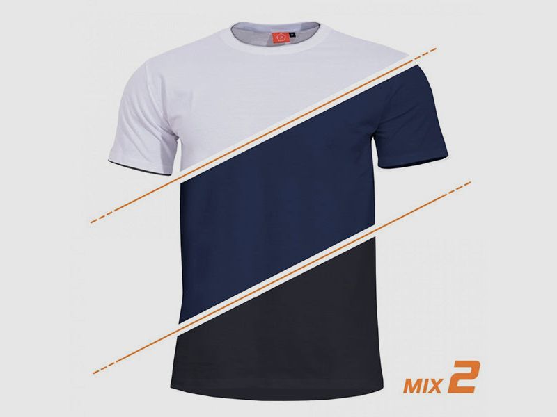 T-Shirt ORPHEUS 3-Pack Noir/Marine/Blanc, image 1 sur 2