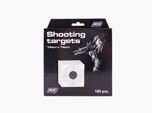 ASG cibles 14 cm x 14 cm 100 pièces