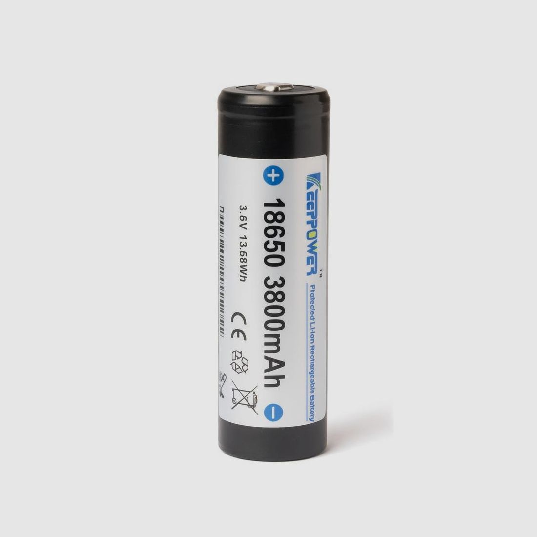 Keeppower 18650 3800mAh battery