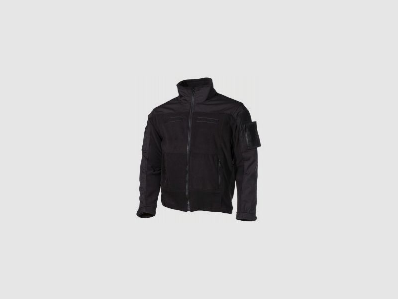 MFH FLEECEJACKE "COMBAT" - SCHWARZ