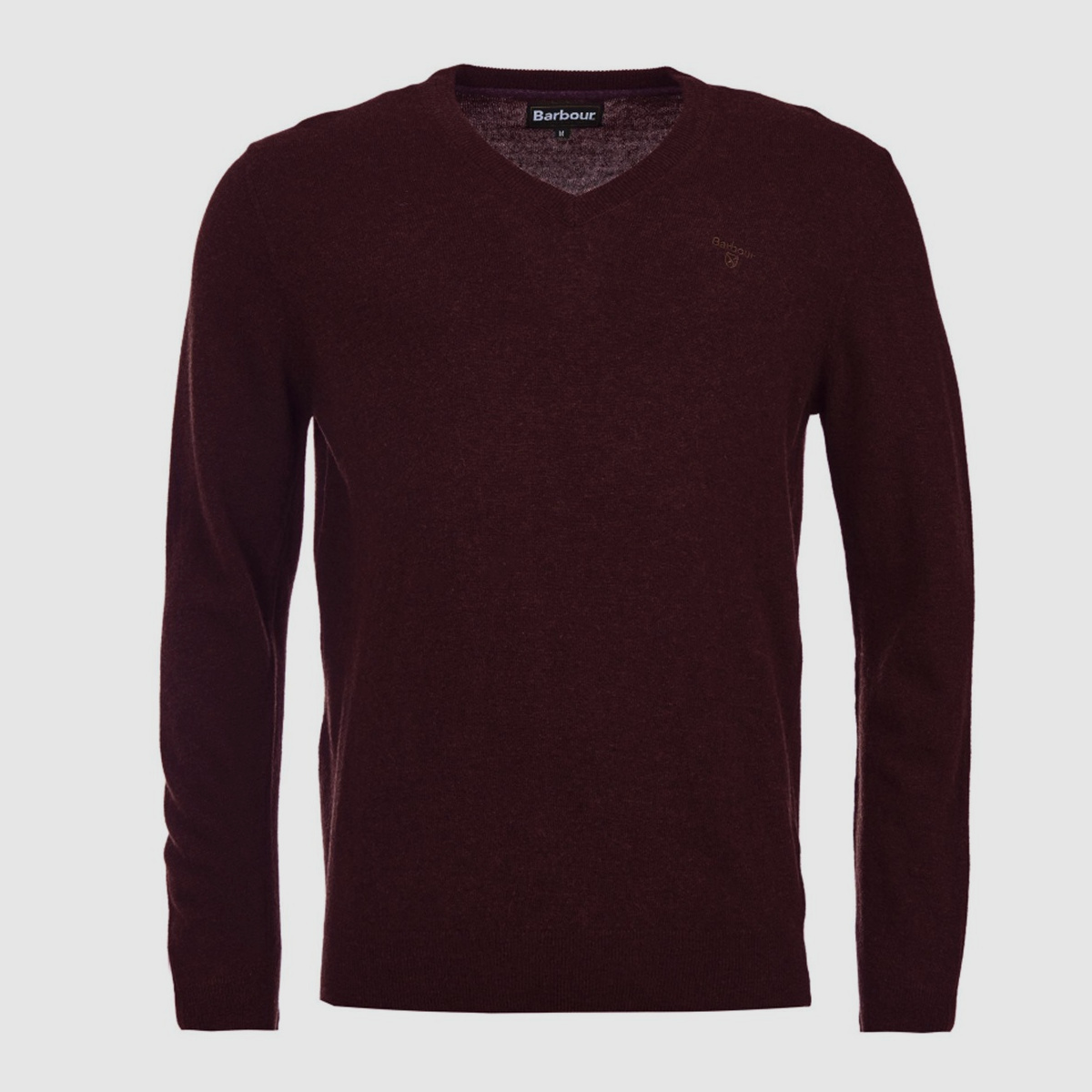 BARBOUR Essential Lambswool V Ausschnitt Merlot