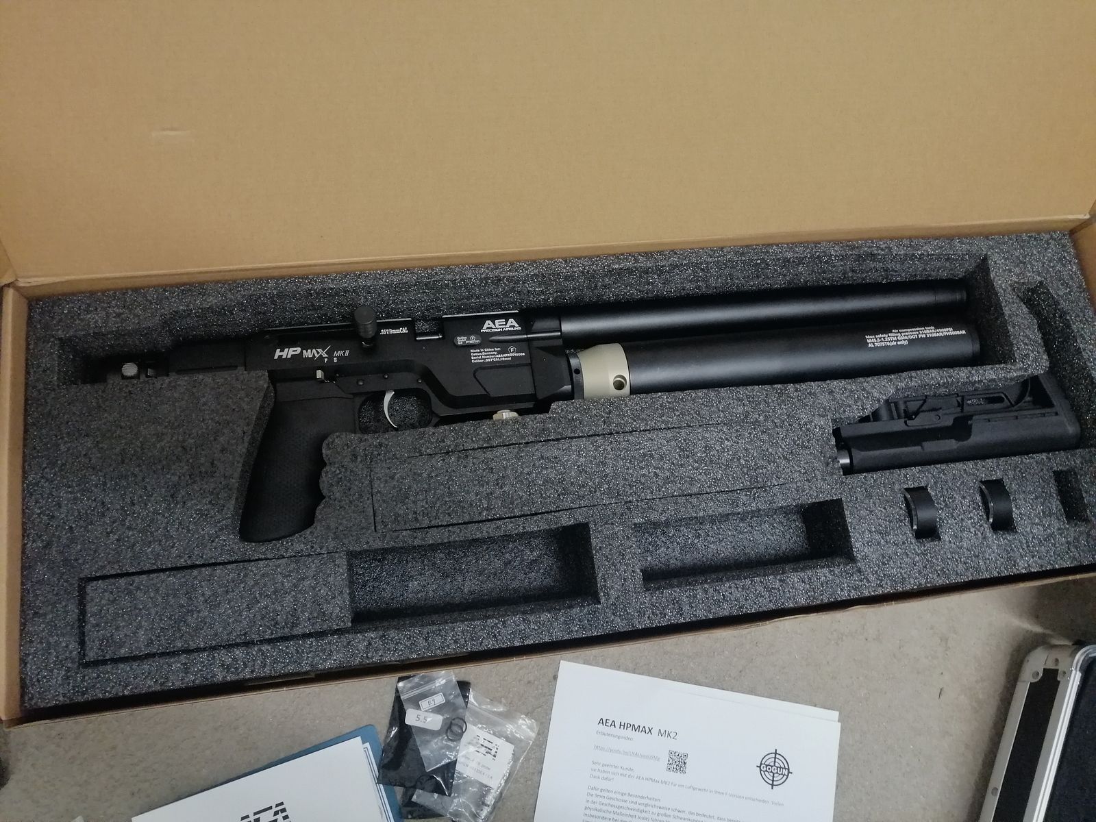 HP Max Mk2 mit Waffenkoffer und ca. 500 Slugs 