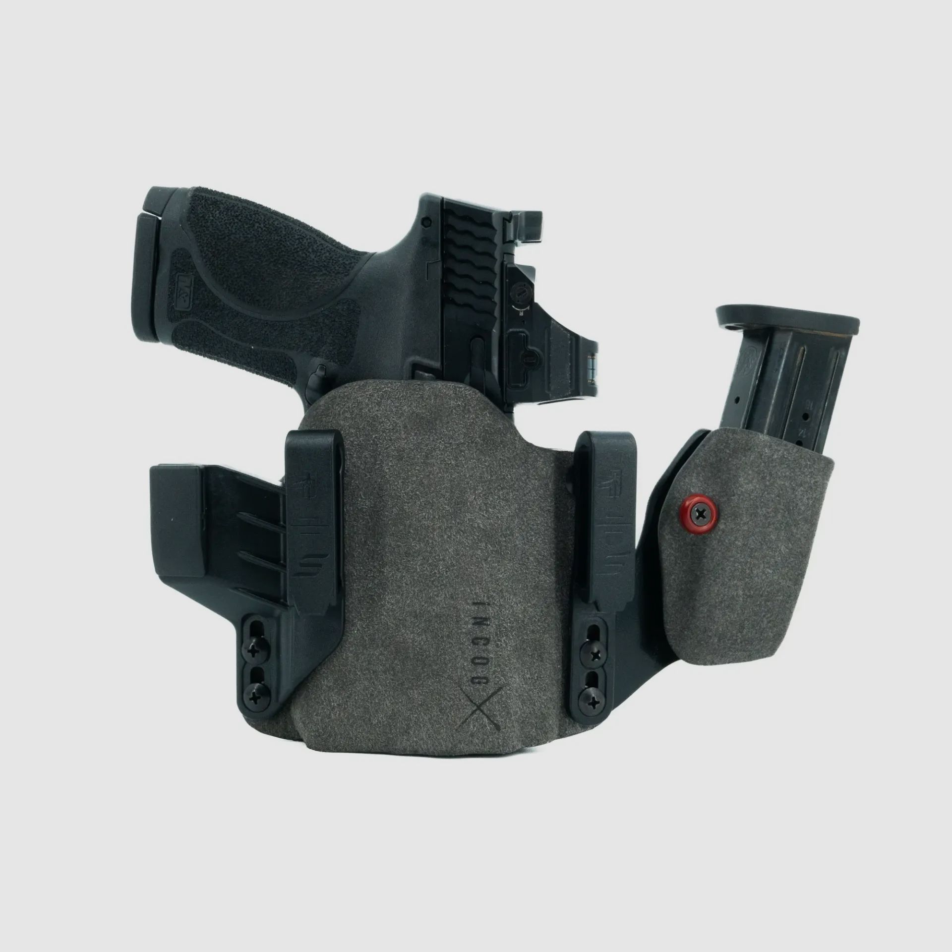 Incog X Holster S&W M&P M2.0 Compact Light w/Mag Caddy (Grey) - Haley Strategic/Safariland, image 1 sur 11