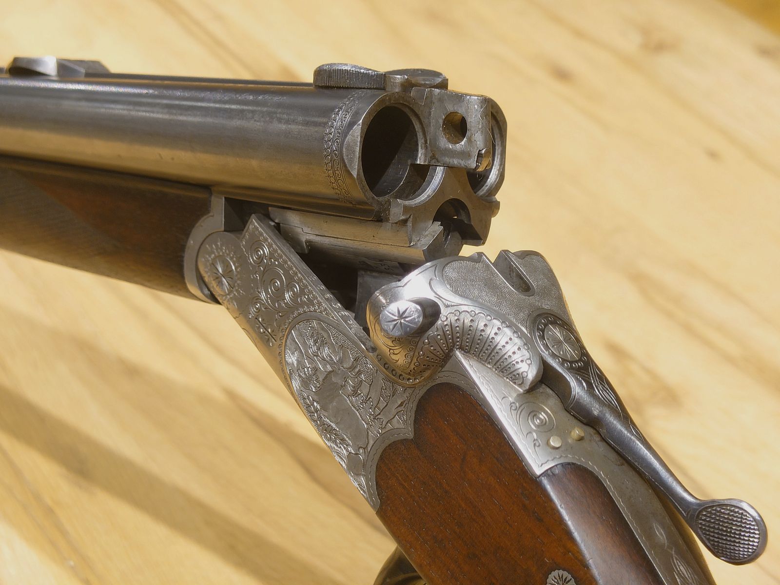 Drilling Sauer and Son Eckernförde Mod. S/53 Cal. 7x57R; 16/70