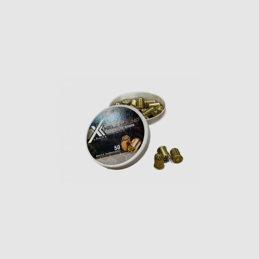 SHOXX HELLHOUND - PLATZPATRONEN - 9MM R.K. - 50 PATRONEN