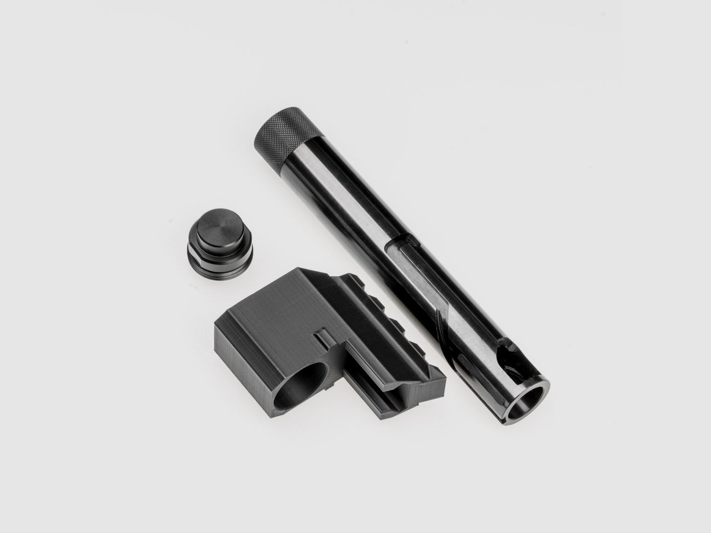 BUNDLE | STEEL TUNING BARREL - Short + Cover + Expansion Cap | Co² KIT | FSC Pistol | 60J+
