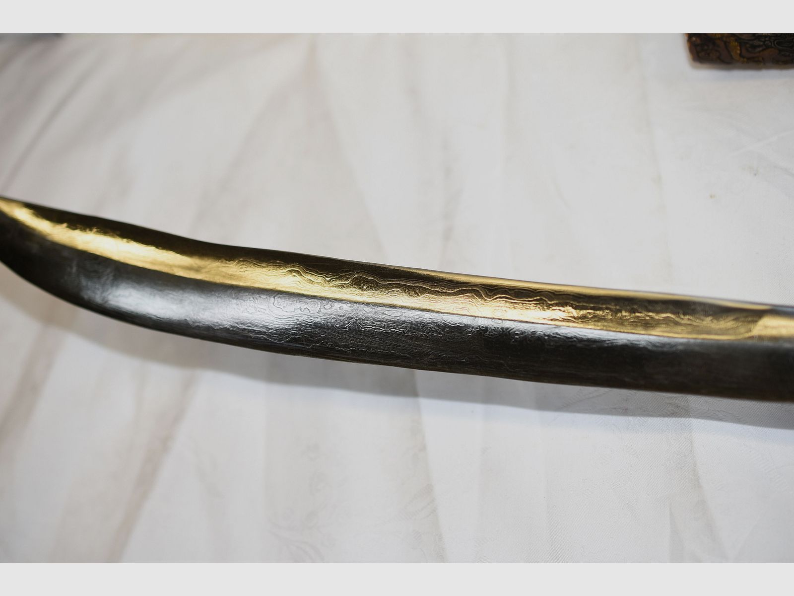 épée japonaise, katana, nagamaki, gravure 99999 sur la lame