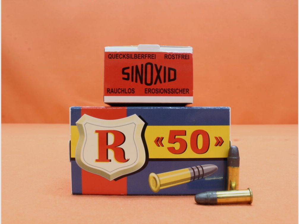 RWS Patrone .22lr RWS 40grs LRN (2318597) R50 VE 50 Patronen "Jubiläumspackung" [#ARS] 2,6g Blei-Rundkopf