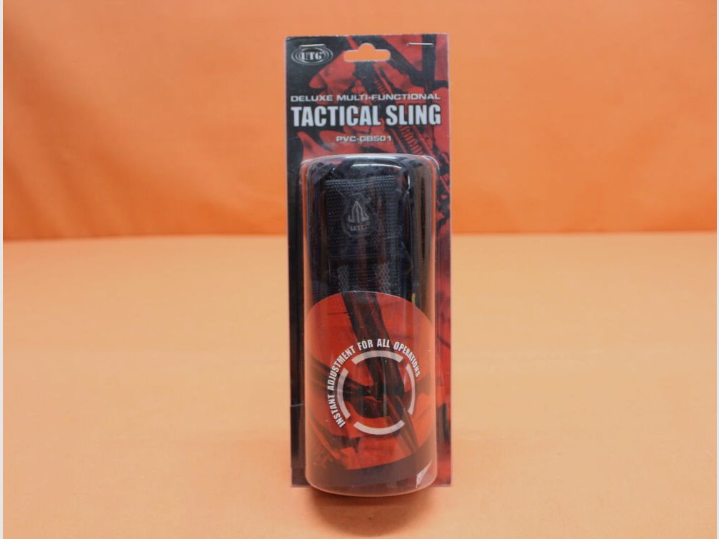 UTG - Leapers UTG Multi-Functional Tactical Sling (PVC-GB501) Black/ 3-Punkt Trageriemen mit Karabinerhaken