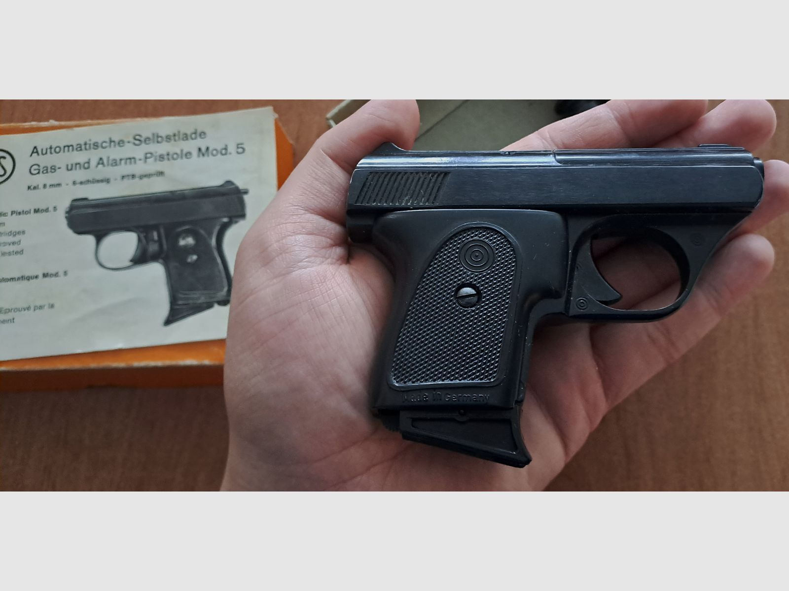 HS Mod.5 Cal. 8 mm blank/ PTB 100/2 from 1993