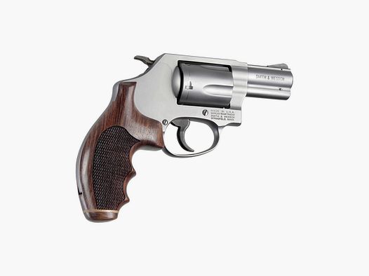 Holzgriff für S&W Revolver J Frame Round Butt, Rosewood Stripe/Cap Checkered