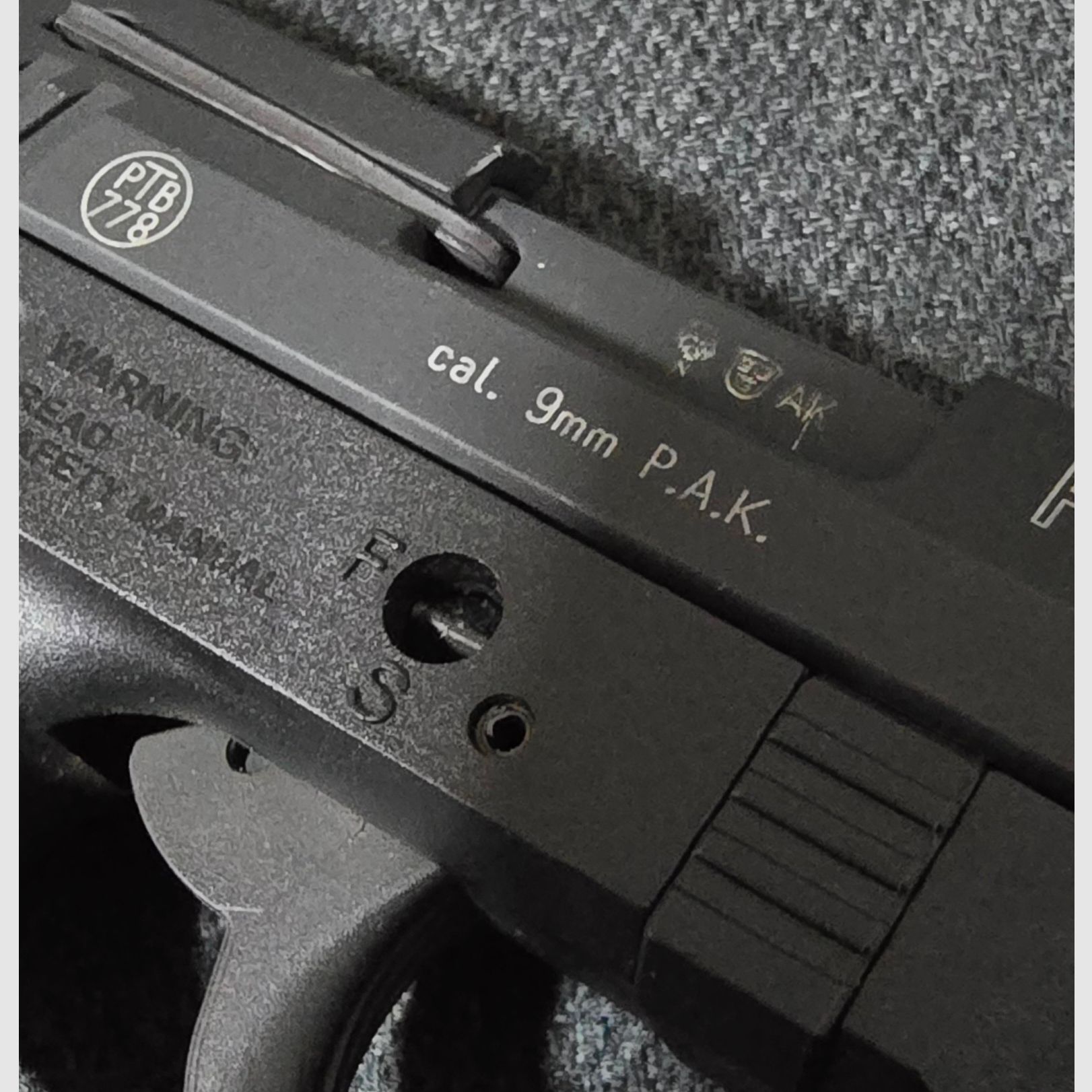 Walther P22 blank firing 9mm PAK defective