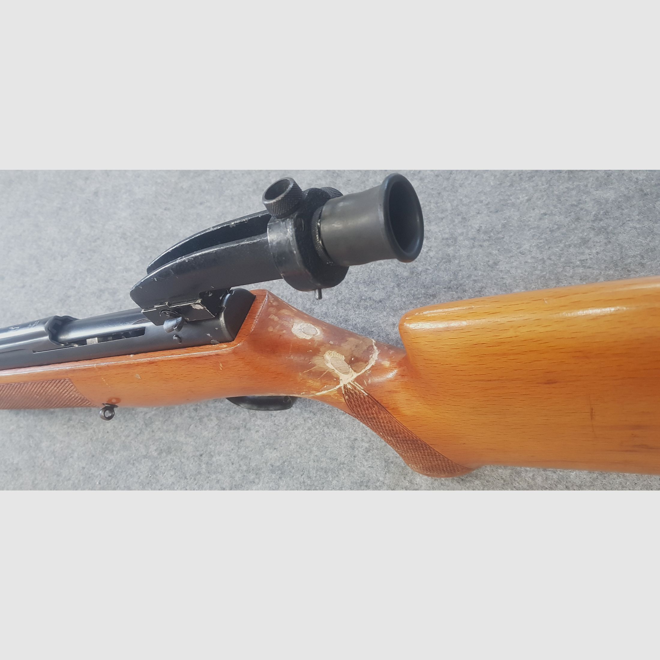 Weihnachtsangebot Seltenes aus Suhl Oberhebelspanner Luftgewehr Haenel Mod. IV/M im guten restaurierten Zustand Oberhebel 4M cal. 4,5mm Diabolo