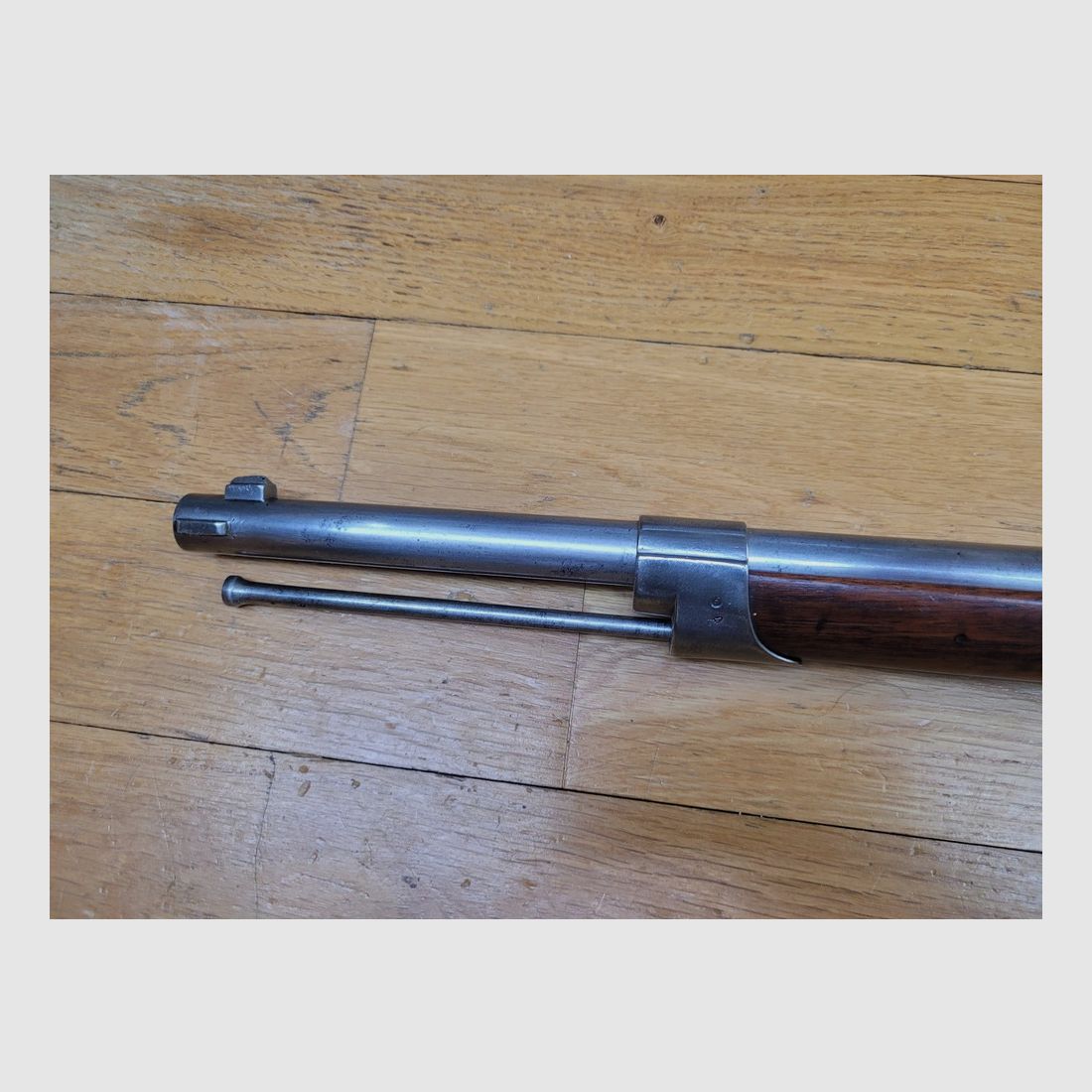 Wunderschönes Chassepot-Gewehr Modell 1866 – 2. Typ – Herstellung Februar 1872 – Châtellerault – Vollständige Seriennummer außer Baguette – Lesbares Emblem – Wunderschöner Lauf – Premium-Zustand – TBE++, Bild 33 von 33