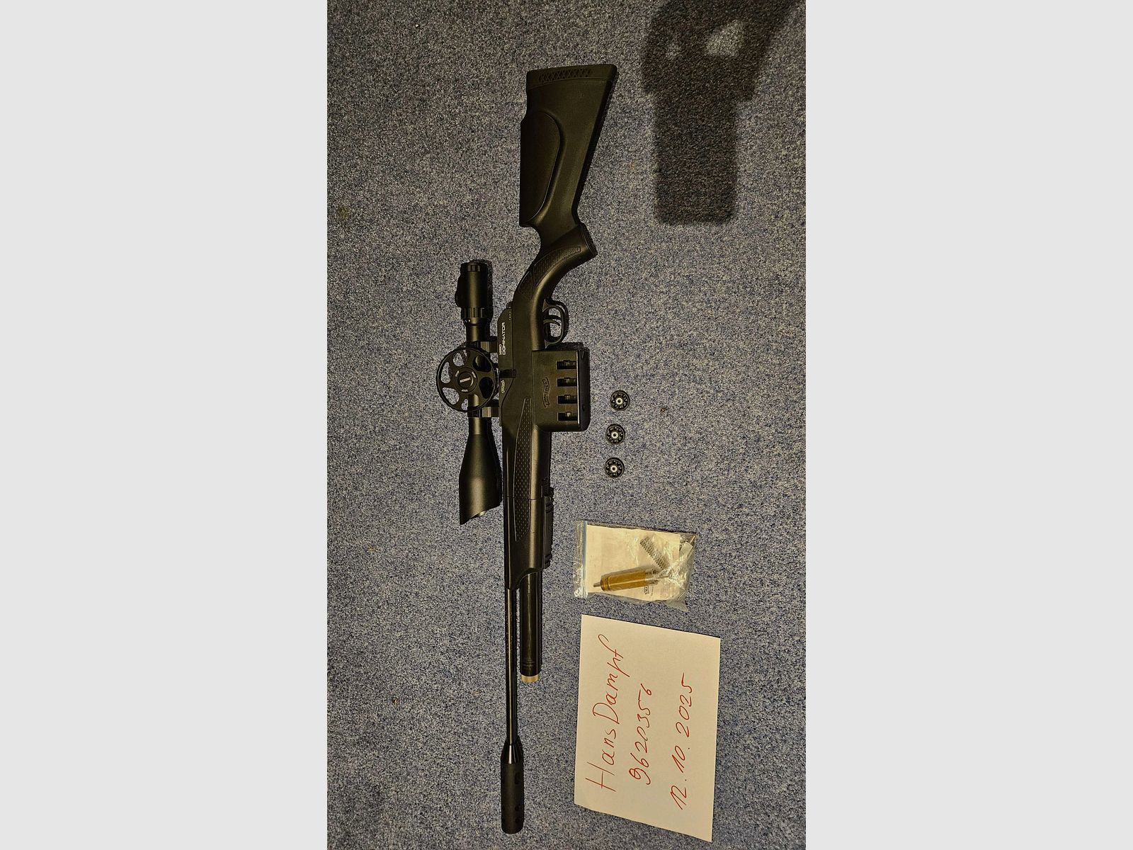 Set di fucile ad aria compressa Walther Dominator 1250FT per il tiro di campagna