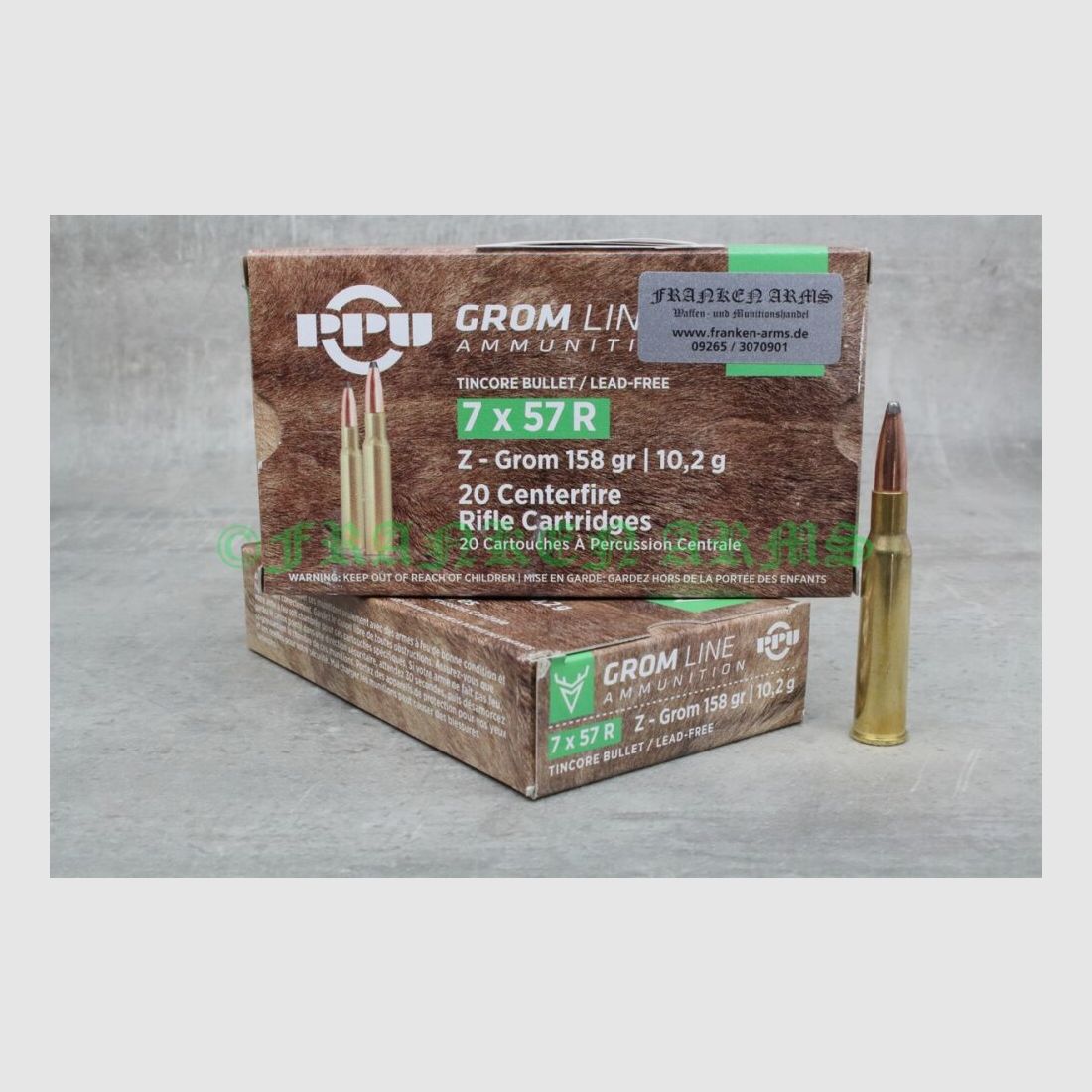 PPU Z-GROM 7x57R 158gr. 10,2g 20 Stück Staffelpreise