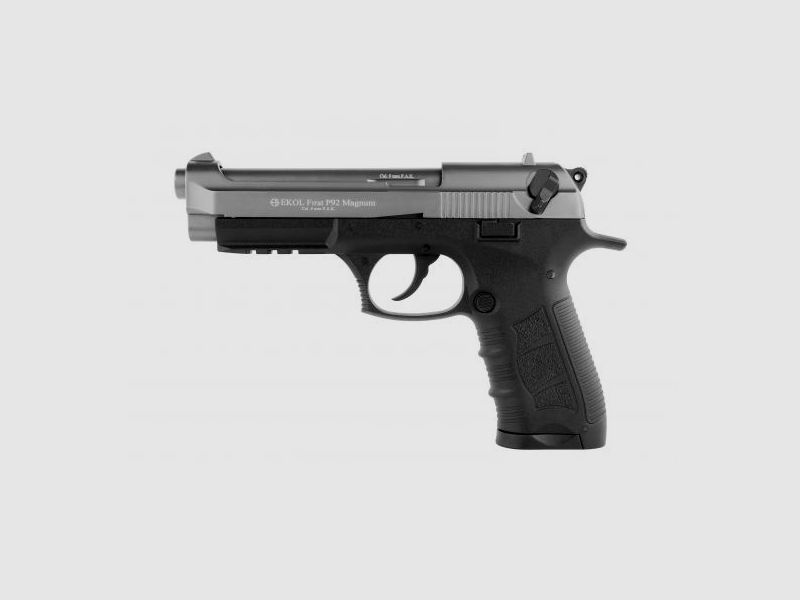 EKOL Firat P92 Magnum Titan 9mm P.A.K. - Gas Signal Blank Firing Pistol