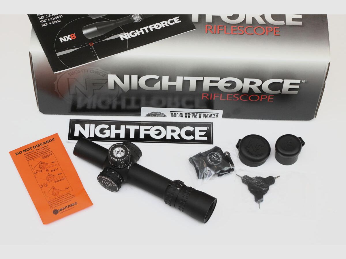 Nightforce NX8 1-8x24mm F1 FC-Mil, afbeelding 1 van 8