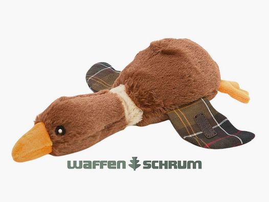 Barbour Hundespielzeug fliegende Ente Classic Tartan