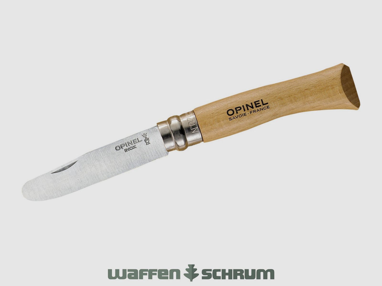 Coltello pieghevole Opinel con punta arrotondata lunghezza lama 8cm - coltello per bambini