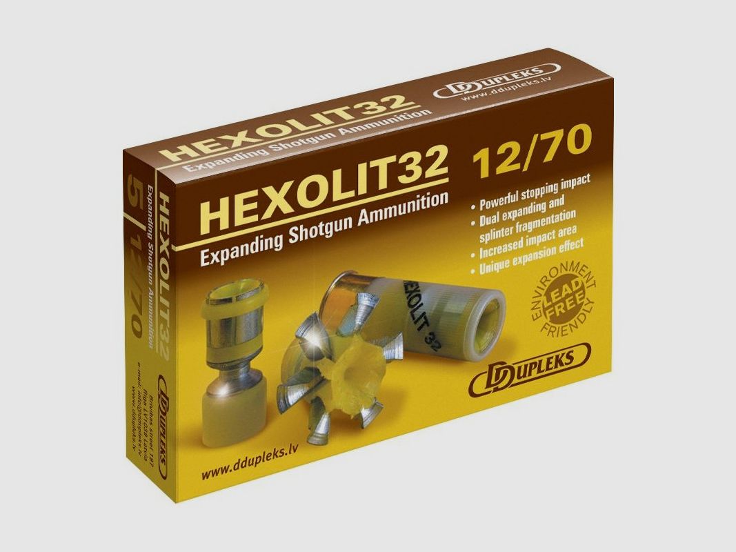 Cartouches à balle HEXOLIT - 32C /12/70