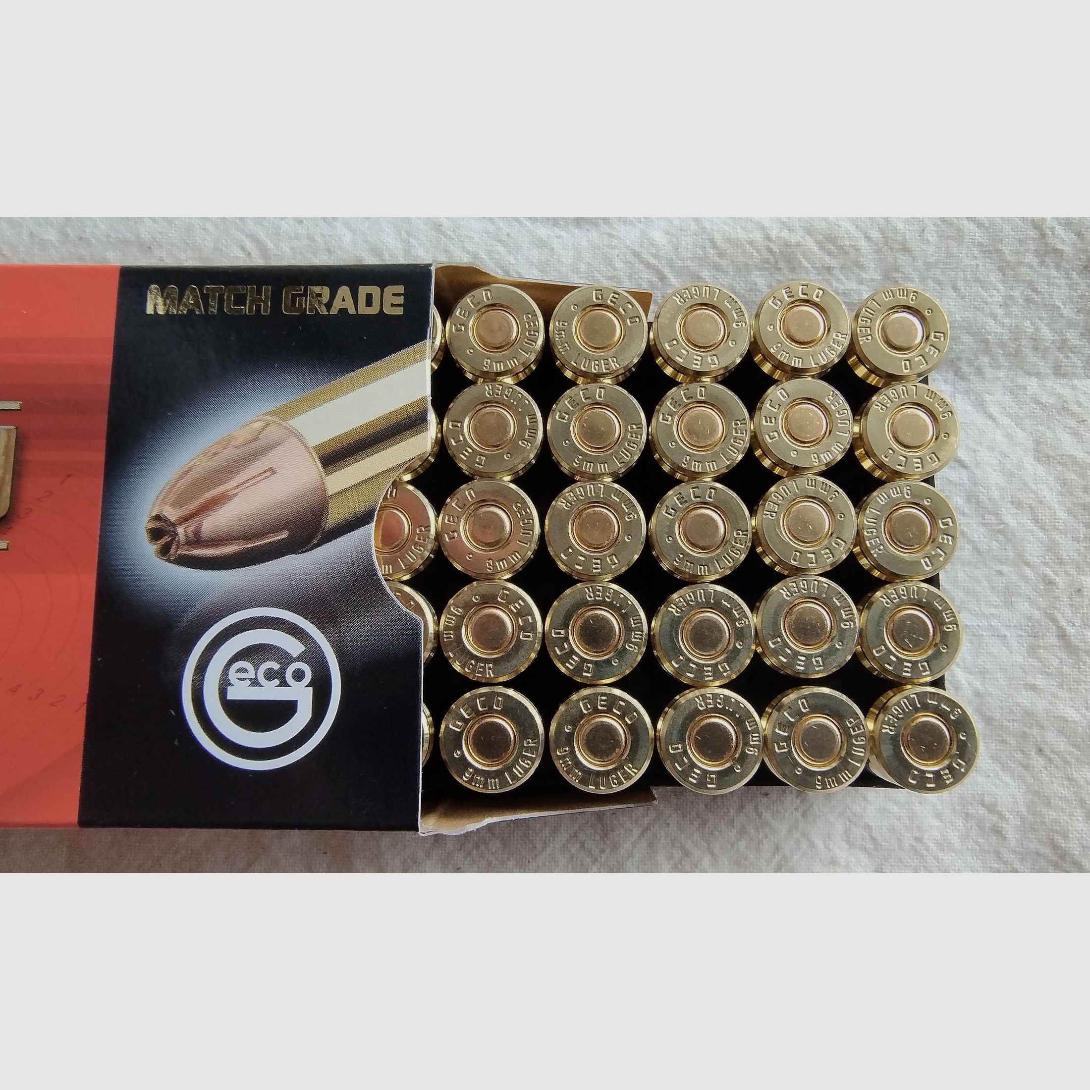 GECO HEXAGON 9mm Luger 124gr / 8,0g °°°°°°°°°°°°°°°°°