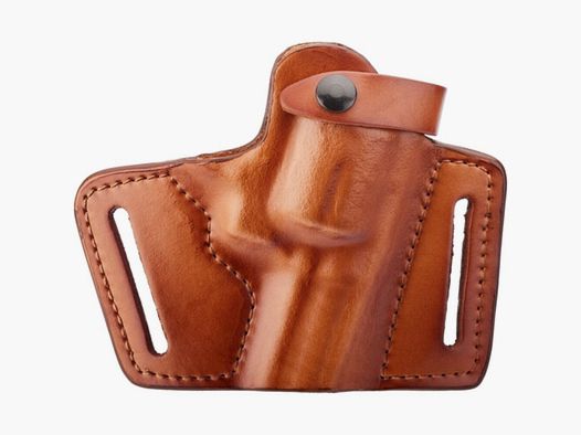 Front Line Holster Pancake Leder Half Size 4" Rev. 357
