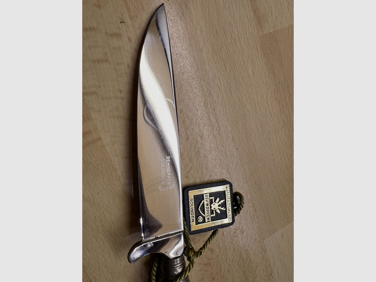 Originale Linder Jagdmesser, Qualitätsmarke Rehwappen, Solingen