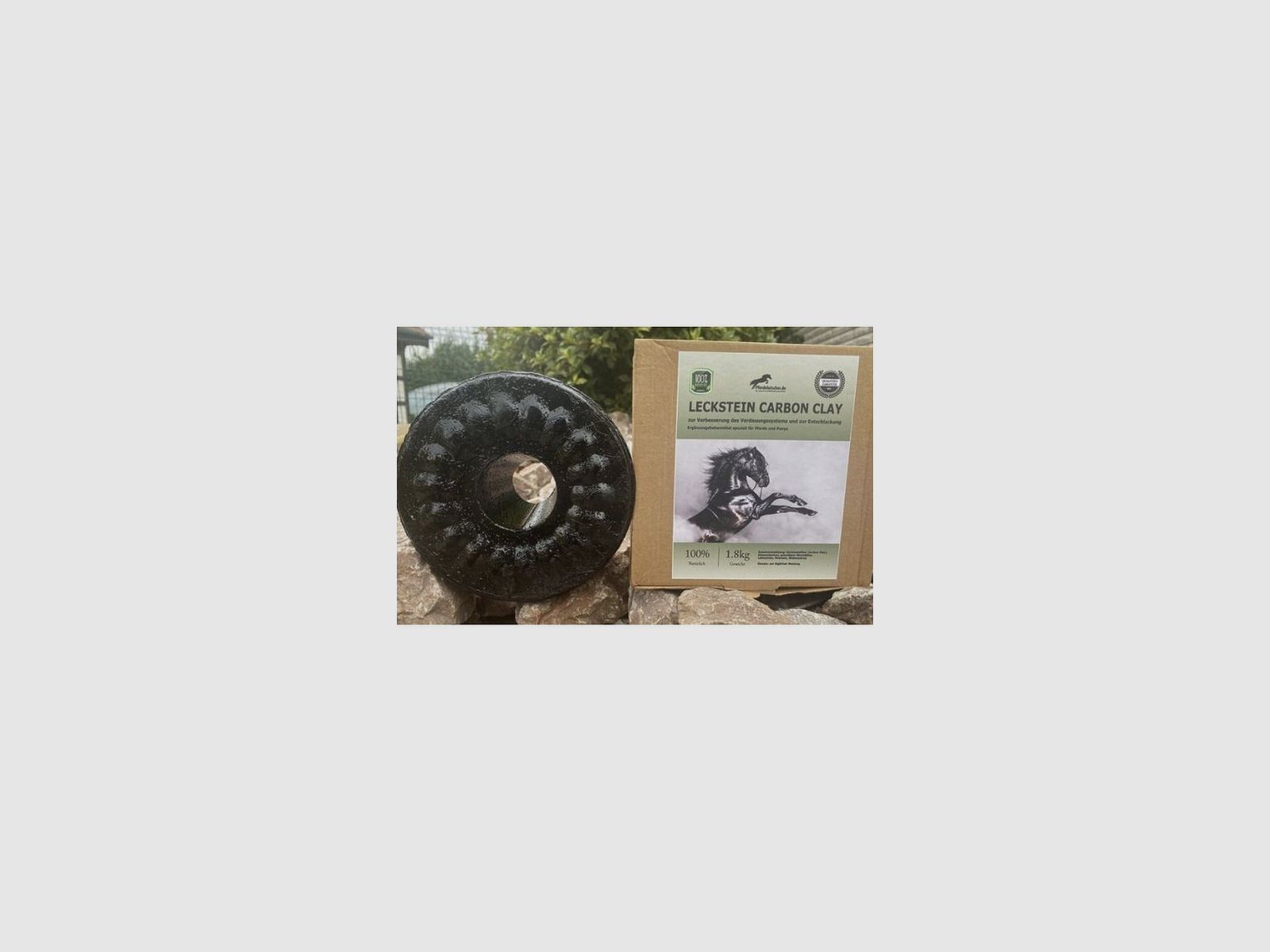 Sasso leccalecca per Cavalli e Pony Carbon Clay 1,8 kg