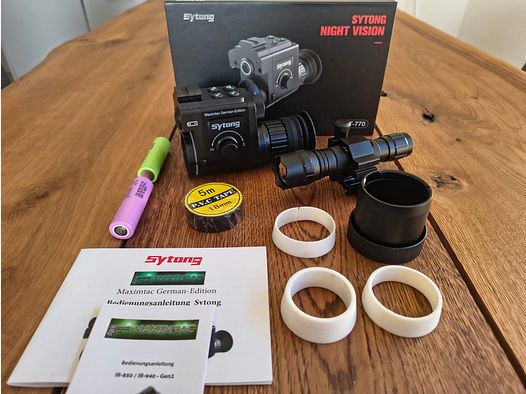 Sytong HT-770 (y compris adaptateur universel) + 850 nm projecteur infrarouge (y compris montage)