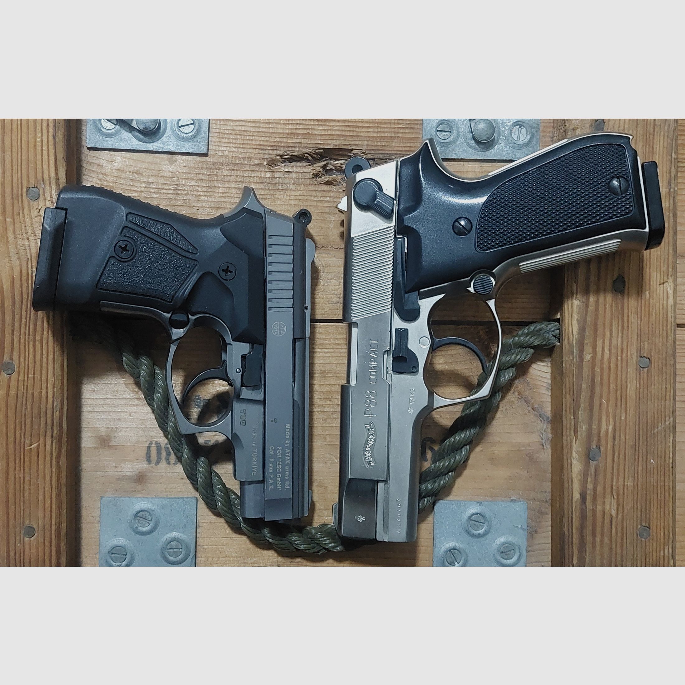 WALTHER P88 und ZORAKI 914 9 mm Schreckschuss keine Walther Glock HW94 Colt