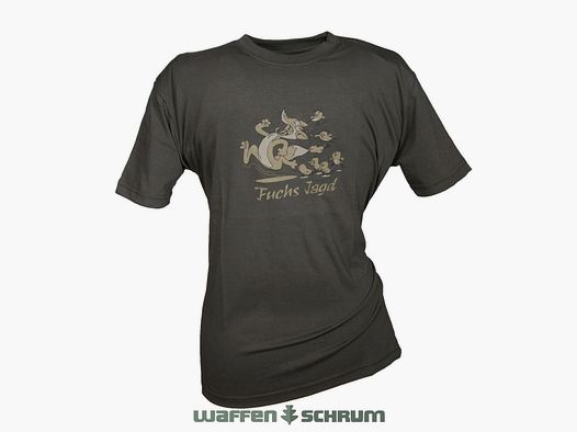 Hubertus T-Shirt Fuchsjagd  oliv