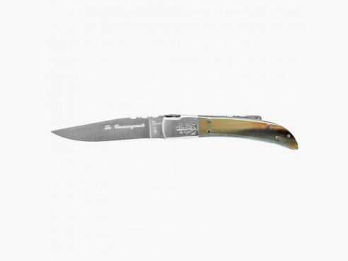 KNIFE LE CAMARGUAIS No. 10 TRIDENT WELDED BROWN HORN